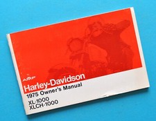 Vintage 1975 Harley Riders Handbook XL XLCH 1000 Sportster Owners Manual picture