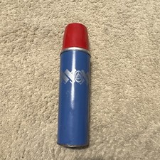 Keapsit Vintage Cobalt Blue Red Metal Thermos picture