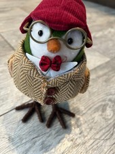 Featherly Friends Fabric Bird Quincy Spritz Target Christmas NWOT Glasses picture