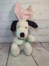Vtg 1968 Hallmark Ambassador Snoopy 8” Stuffed Plush Easter Bunny Rabbit Ears S2 picture