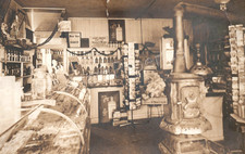 Woodbury CT Canfield Drug Store Interior Real Photo Postcard RPPC  picture
