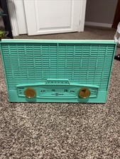 1959 Philco Frequency Modulation- Tube Blue Radio Model J995-124 Works Great picture