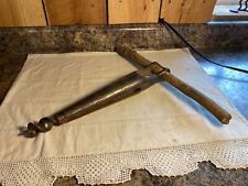 Antique Primitive OVB Our Very Best T Handle Barrel Bung Hole Auger Hand Drill picture