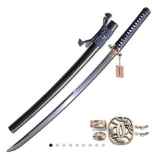MURASAME KATANA SWORD 41 INCH TANG DRAGONFLY BRASS TSUBA NEW picture