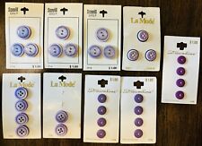 Vintage Scovill LaMode Streamline Lavendar/Purple Buttons Holland Thailand Italy picture