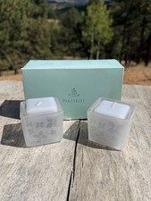 Vintage PartyLite Candle Holders Set of 2 Retired Fruit Fantasy Original Box picture