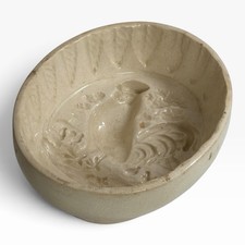 Rare Antique C. Wedgwood Creamware Rooster Jelly Mould Kitchen Decor 1820s UK picture