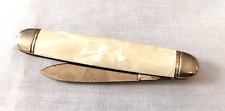 Vintage Imperial USA Blade Pocket Knife Mini Mother of Pearl USA Stainless Steel picture