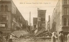 Dayton, OH Flood 1913 Main St. Disaster RPPC Style Acmegraph Postcard picture