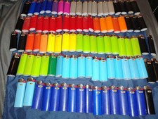 Lot Of 100 EMPTY BIC Lighters Solid Assorted Colors DIY ARTS & CRAFTS picture