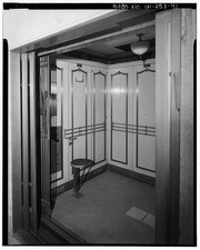Indianapolis IN L S Ayres Dept Store Otis Elevator Cab Interior 1928-29 picture