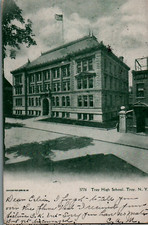 Vintage Postcard 1908 Troy High School (Public School #1), Troy, New York (NY) picture