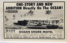 1972 Ocean Shore Motel Miami Beach Florida FL Print Ad Retro 70s picture