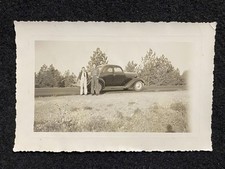 Portland Oregon OR 1938 Automobile Car Woman Boy Antique Vintage Snapshot Photo picture