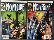 WOLVERINE 144 145 25TH ANNIVERSARY SILVER FOIL VARIANT (1999, MARVEL COMICS) picture