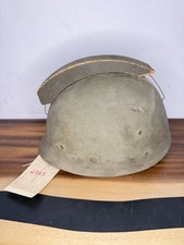 Vintage US M1 Helmet Liner With Custom Sniper Training Foliage Wood Mount picture
