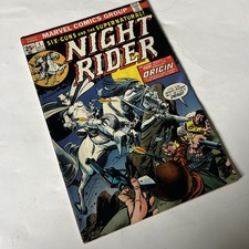 VTG 1974 Marvel Comics Night Rider #1 Origin-Six-Guns and the Supernatural-Lee picture