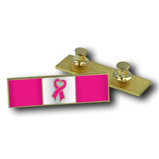 CL5-008 Breast Cancer Pink Ribbon Commendation Bar Pin Thin Pink Line Police Fir picture
