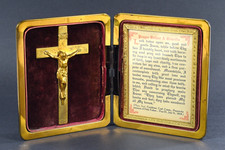 Vintage Nuns Convent Prayer Before A Crucifix Portable Prayer Book picture