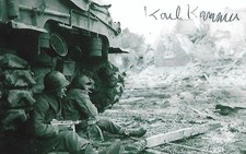 Karl Kammer auto/sign 4x6 photo WW II D-Day European Theater USA Rare COA LOOK picture
