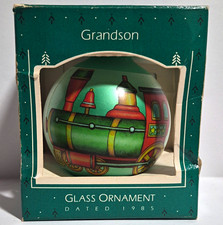 Hallmark Keepsake Ornament 1985 Grandson Train picture