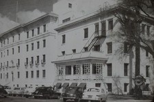 c1950's 35mm Slide Film Fresno Community Hospital Ford Chevrolet Cars American picture