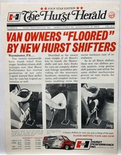 1977 Hurst Performance Van Floor Shifters Herald Original Print Ad Warminster PA picture