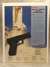 Vintage GLOCK Pistol Handgun Technology NASA 1993 Print Advertising Full Page Ad picture