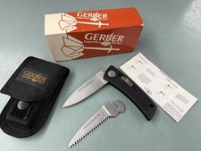Vintage Gerber USA 7023 Exchange Blade Utility & Saw Folding Knife First Prod picture