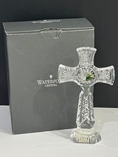 NEW PERFECT WATERFORD CRYSTAL KILREE STANDING RELIGIOUS CROSS IN BOX   9