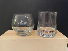2 Hennessy Lowball and Roly Poly Rocks Cognac Glasses - Two Different Styles picture