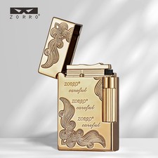 ZORRO Kerosene Windproof Lighter,  Crisp Metallic Ping Sound On Flip‑Lid Opening picture