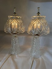 Vintage Kristal Zajecar Yugoslavia Boudoir Table Lamp 24% Lead Crystal Nice picture