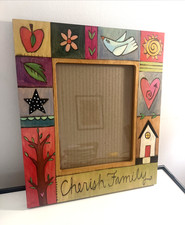 RARE Sticks Hand Painted Wood Frame 8x10