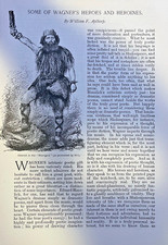 1889 Heroes and Heroines of Wagner's Operas Brunnhilde Flying Dutchman Tristan picture