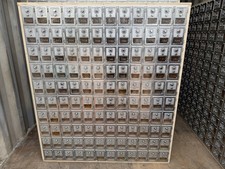 (120) VINTAGE POST OFFICE University doors, cabinet, can ship picture