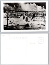 RPPC Ruins Texas City Fire Photo Postcard picture