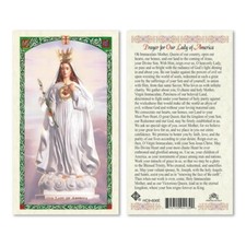 Our Lady of America - Paperstock Holy Card 606ENL picture