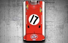 WOW1 Ronnie Peterson 1971 March 711 Monza Race Car nose Style Sign picture