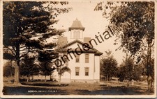 Real Photo 1915 View High School Building At Heuvelton Oswegatchie NY RPPC T493 picture