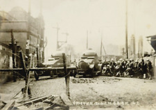1932 Original Japanese Navy Battle Photo Armored Cars Shanghai Incident China picture