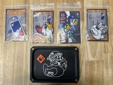 Zero F*cks Ducks ZFD Dumpbox LOT - VHTF RARE - EDC  Tray - Patches - 7 Pcs picture