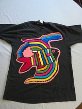 VTG Kuna Mola Panama Size Large T-shirt Single Stitch picture