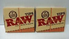 RAW PRE ROLLED TIPS x2 Packs Cigarette Filter Rolling Tips **Free Shipping** picture