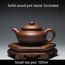 Chinese Yixing Zisha Kung Fu Tea Set Xi Shi Teapot Mini 100ml Antique Pot Of Tea picture