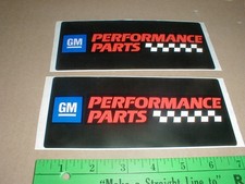 GM General Motors NOS vtg Performance Parts decal stickers AC delco goodwrench picture