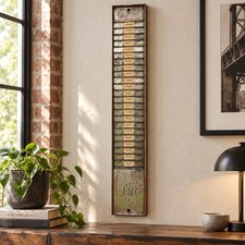 Vintage IBM Industrial Clocking In Time Card Holder Rack 92cm Factory Office picture