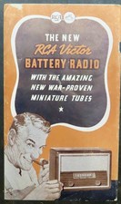 Original Vintage 1947 RCA 3-Panel Fold-Out Radio Brochure picture