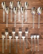 Lot 20 Towle NORDIC 18/10 Stainless Steel Flatware Glossy Modern Forks & Spoons  picture