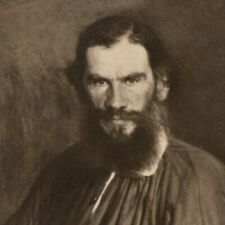 c1910-1912 Vintage Russian Postcard Leo Tolstoy Portrait Art (4118) picture